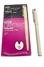 VTG 12 Pilot Precise Rolling Ball Extra Fine Point PURPLE INK Pens BX-5 NEW NOS