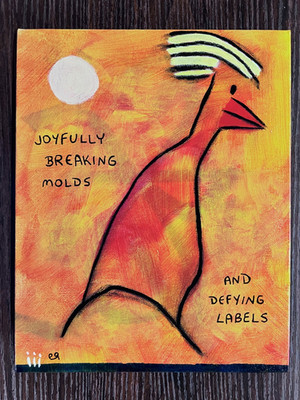 e9Art 8x10 'joyfully breaking molds and defying labels' outsider art brut naive