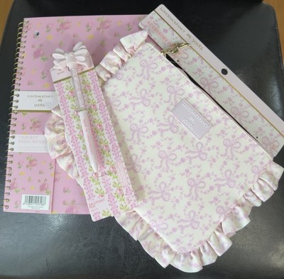   New LoveShackFancy Target Yoobi Accessory Pouch Pen Notebook School Supplies