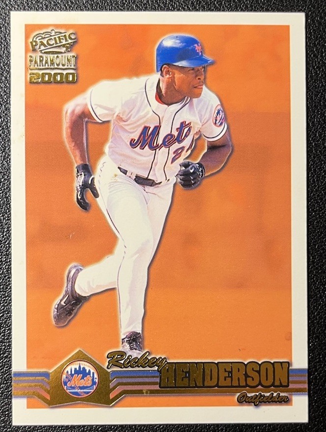 2000 Pacific Paramount - Rickey Henderson #149 Gold