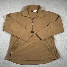 Peckham Polartec Pullover Mens Medium Coyote Brown Fleece USMC Military Half Zip