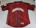 Vtg Colosseum Nebraska Cornhuskers Husker Jersey Men’s 2Xl Red Short Sleeve