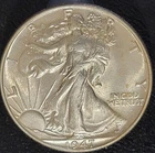 1947 P Philadelphia Mint 50C Walking Liberty Half Dollar AU/BU High Grade