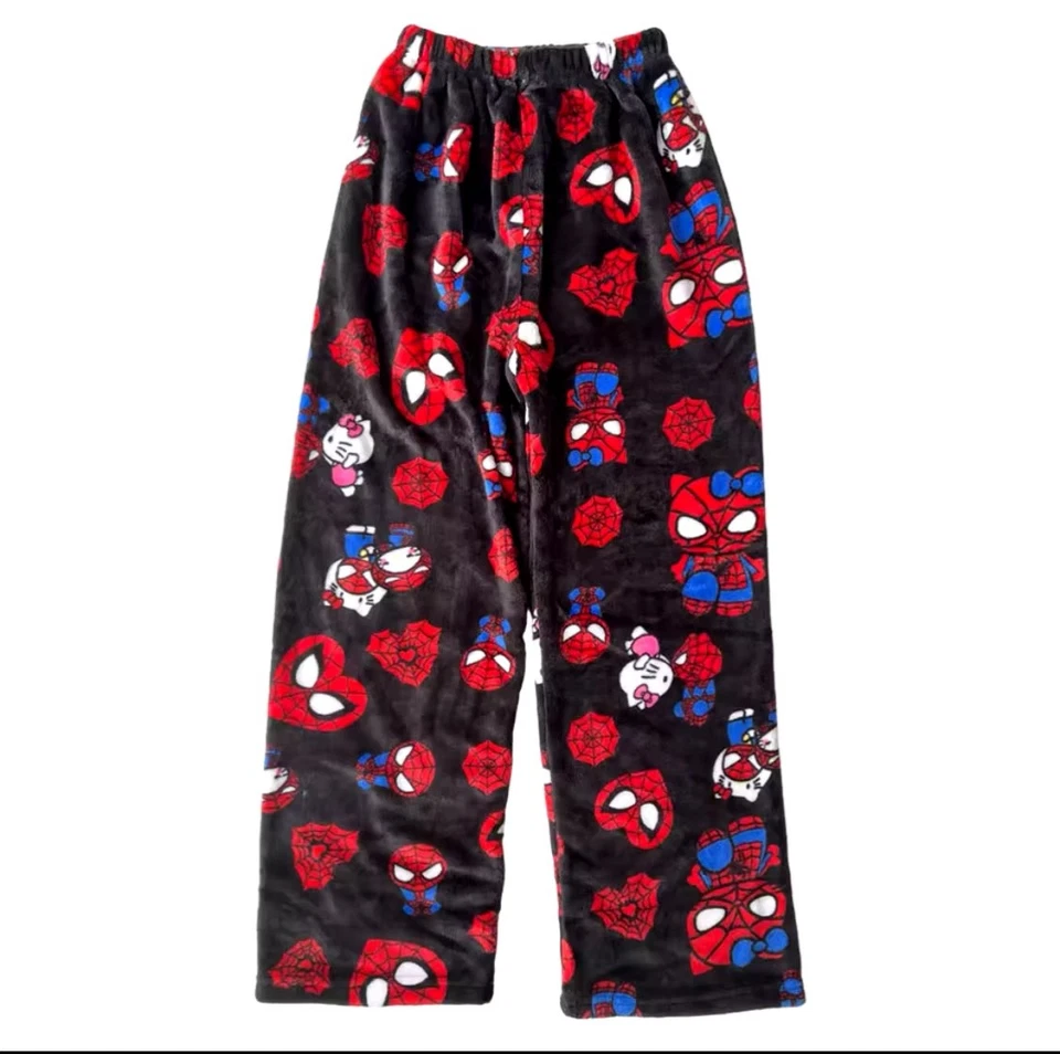 "Cozy Character Fleece Pajama Pants - Spider-Man, Hello Kitty!” - Image 3 of 4