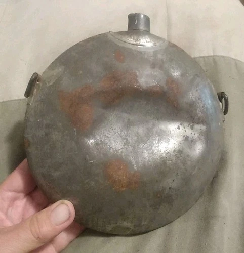 Antique Civil War Indian War Era Style Smooth Sided Canteen ~8" Diameter