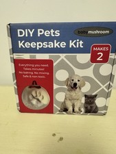 DIY Pets Keepsake Kit Baby Mushroom Brand New In Package Paw Print Ornament Kit