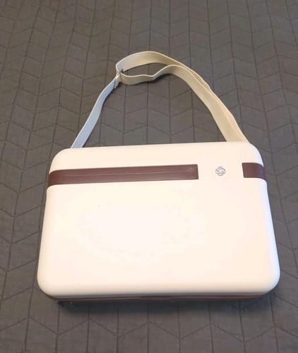 Excellent Samsonite Virtuosa Train Case – White Hard Shell Crossbody