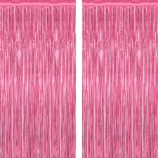 2 Pack Pink Party Decorations, 3.28 FT x 7.05 Backdrop, 2 PCS,