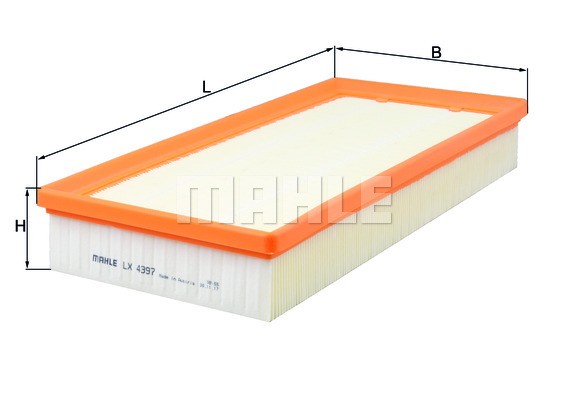 Mahle LX 4397 Luftfilter FüR Land Rover Range Rover III (L322)-image