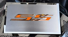 Fuse Box Cover Orange Carbon Fiber "SS" 2pc fits 16-21 Camaro SS V8 [Polished]