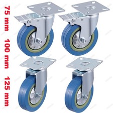 4er Set Schwerlastrollen 360&deg; Rollen Transportrollen Schwerlastrollen mit Bremse