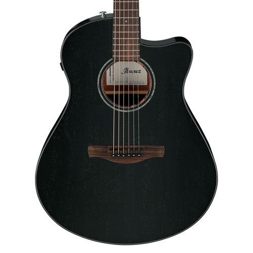 Used Ibanez AAM340CE Advanced Auditorium Cutaway A/E Guitar - Rustic Black