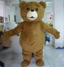 2023 Teddy Bear of TED Adult Size Halloween Cartoon Mascot Costume Fancy Dress