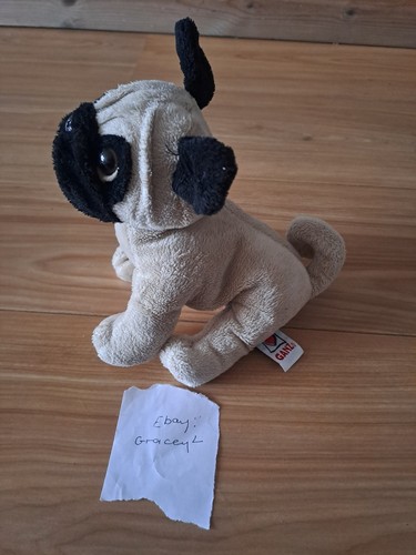 Webkinz Ganz Pug Soft Plush Retired Collectable - Picture 2 of 4
