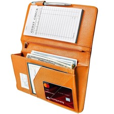 Server Book with Zipper and Magnetic Pocket, Cute Waitress Book Server Booklet,
