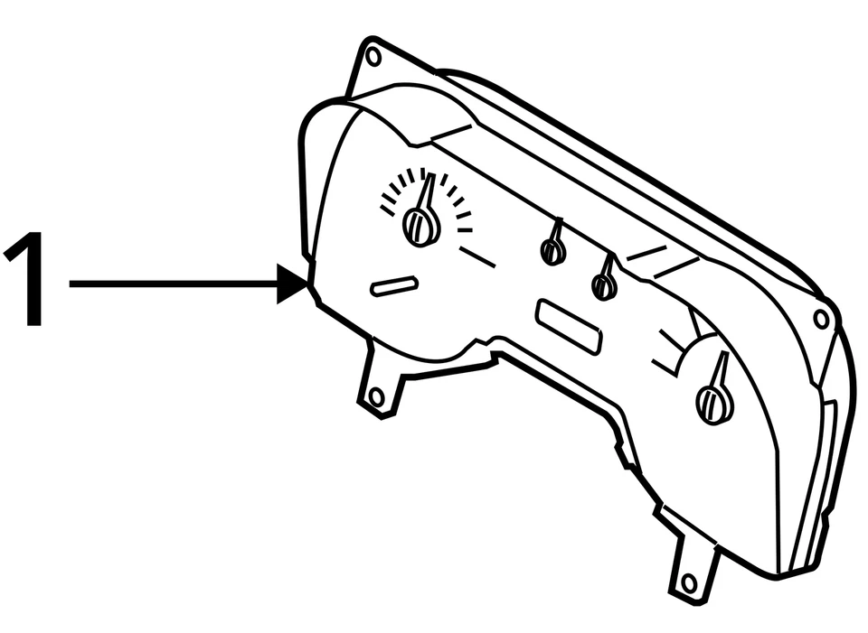 Cuadro de instrumentos velocímetro Ford Mustang 2007-2009 medidores QY9T3 Foto 4 de 4