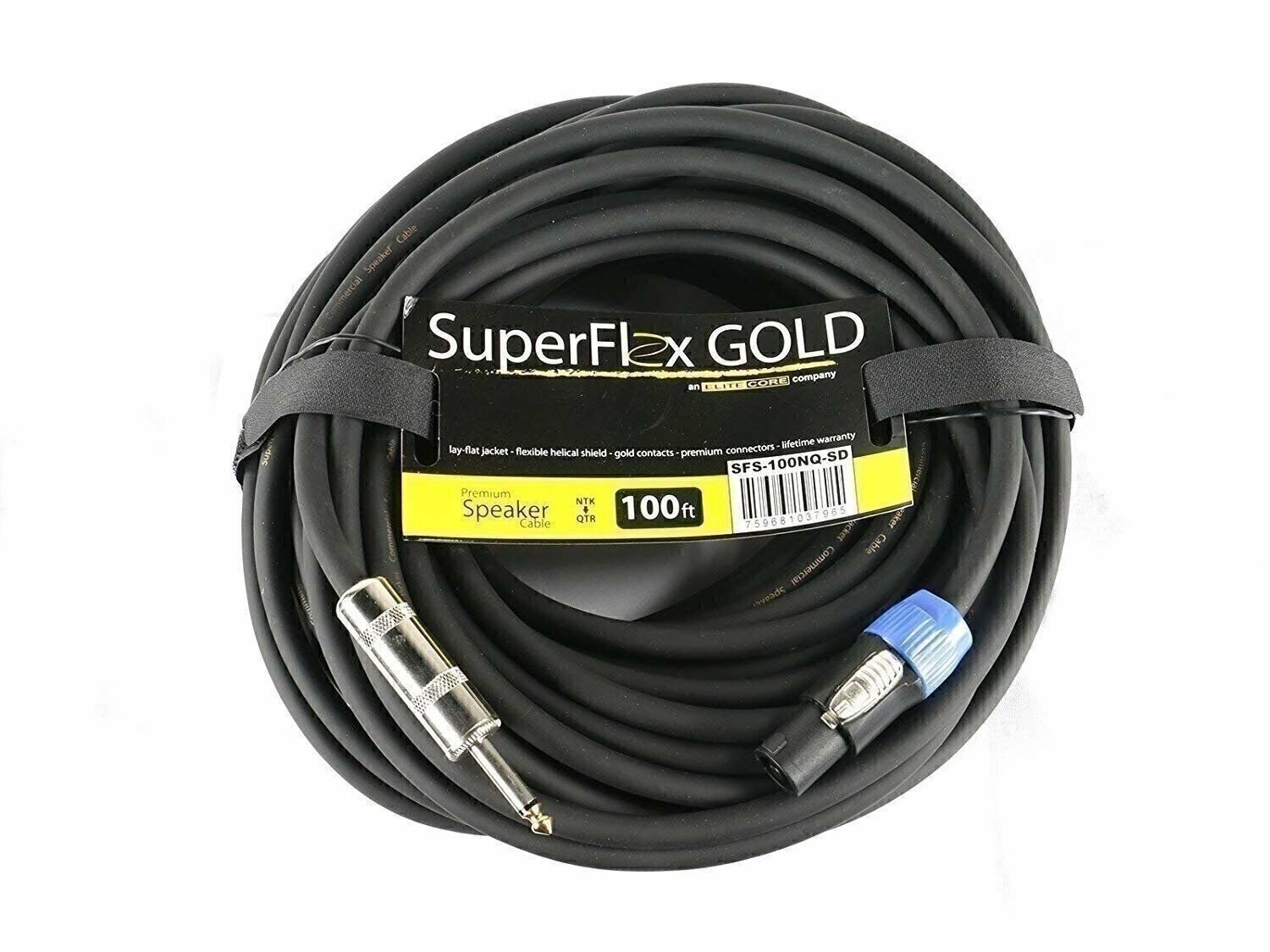 SuperFlex GOLD SFS-100NQ-SD 14Gauge с поворотным замком для 14 акустического кабеля 100 19790₽