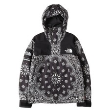 Supreme Jacket Black Size: M THE NORTH FACE Bandana Pattern Mountain Used BEEG-0
