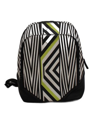 MCM Damen Tasche Multi Geometrisch Kunstleder mit Leder Rucksack Neu mit Etikett