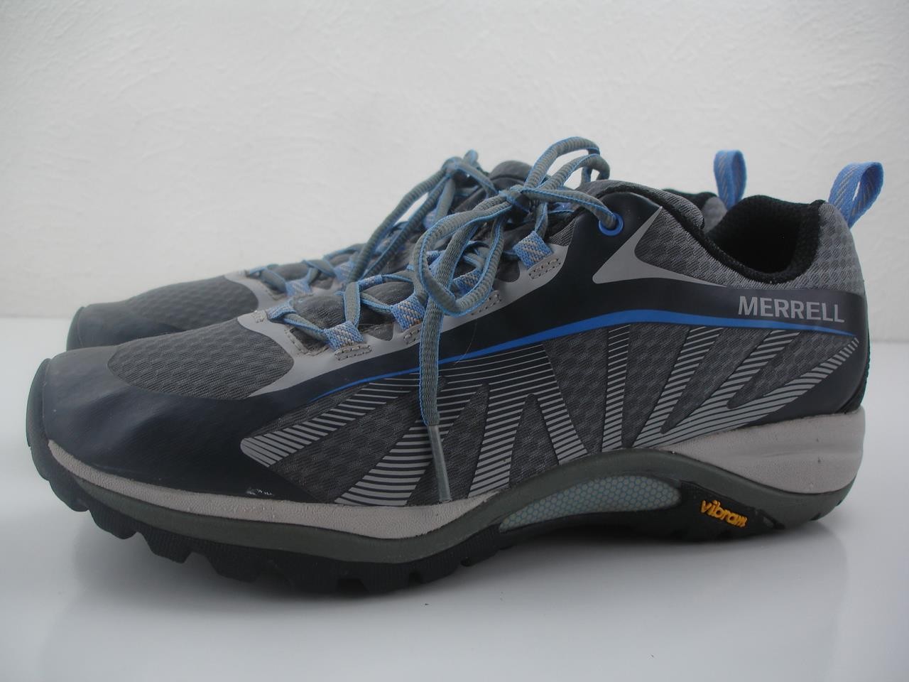 Scarpe da trekking donna taglia 10 M Merrell Siren Edge Vibram sneakers grigio blu J35516