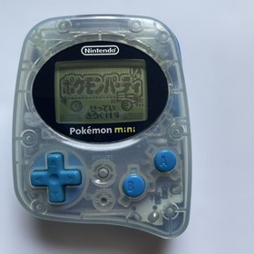 Nintendo Pok&eacute;mon Mini Console Wooper Blue + 3 Game Cartridges Tested Working