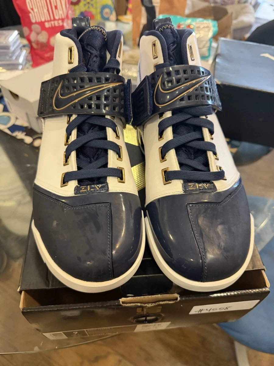 Nike Zoom LeBron 5 White Midnight Navy | eBay