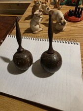 Vintage Wooden Maracas Salt and Pepper Shakers Miami Maracas Collectible Decor