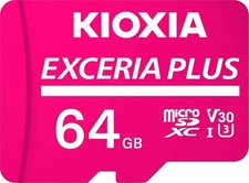 KIOXIA microSDXC 64GB EXCERIA PLUS UHS-I U3 V30 Class10 KLMPAE064G Japan Track 