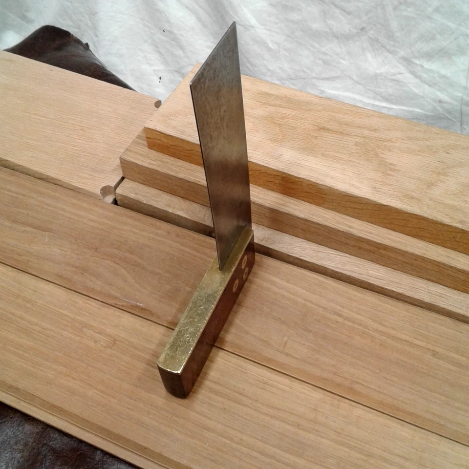 Vintage Marples Rosewood & Brass Tri Square 6", Woodworking Hand Tools Carpentry - Image 3 of 4