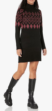 Buffalo David Bitton Women's Massima Ls Mock Neck Sweater Dress - L