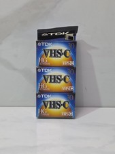     Lot of 3 TDK 30 HG Ultimate VHS-C Camcorder Videotape Video Cassette Tapes