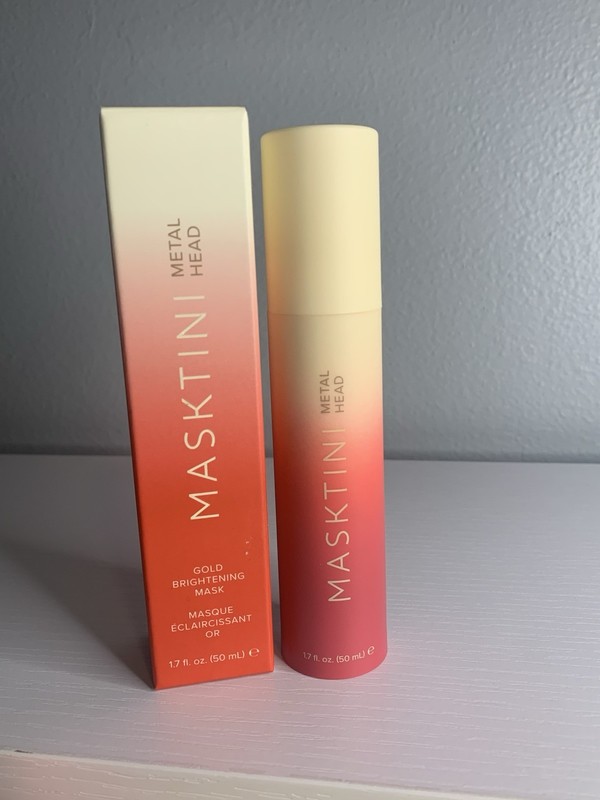 Masktini Metal Head Gold Brightening Mask 1.7 Oz Full Size BNIB AUTHENTIC 