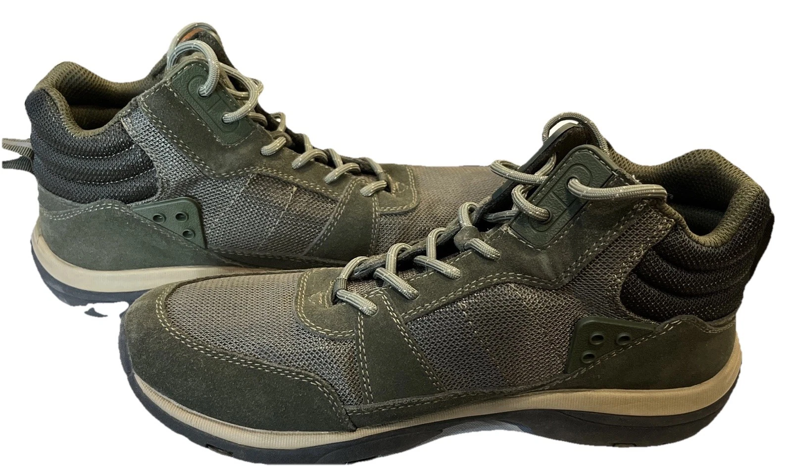 Blake Shelton x Lands' End Men's Suede Trekker Hiking Boots Size 11D Moss Green