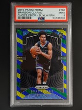Brandon Clarke RC 2019-20 Panini Prizm Choice Blue Yellow Green PSA 9 [3hk