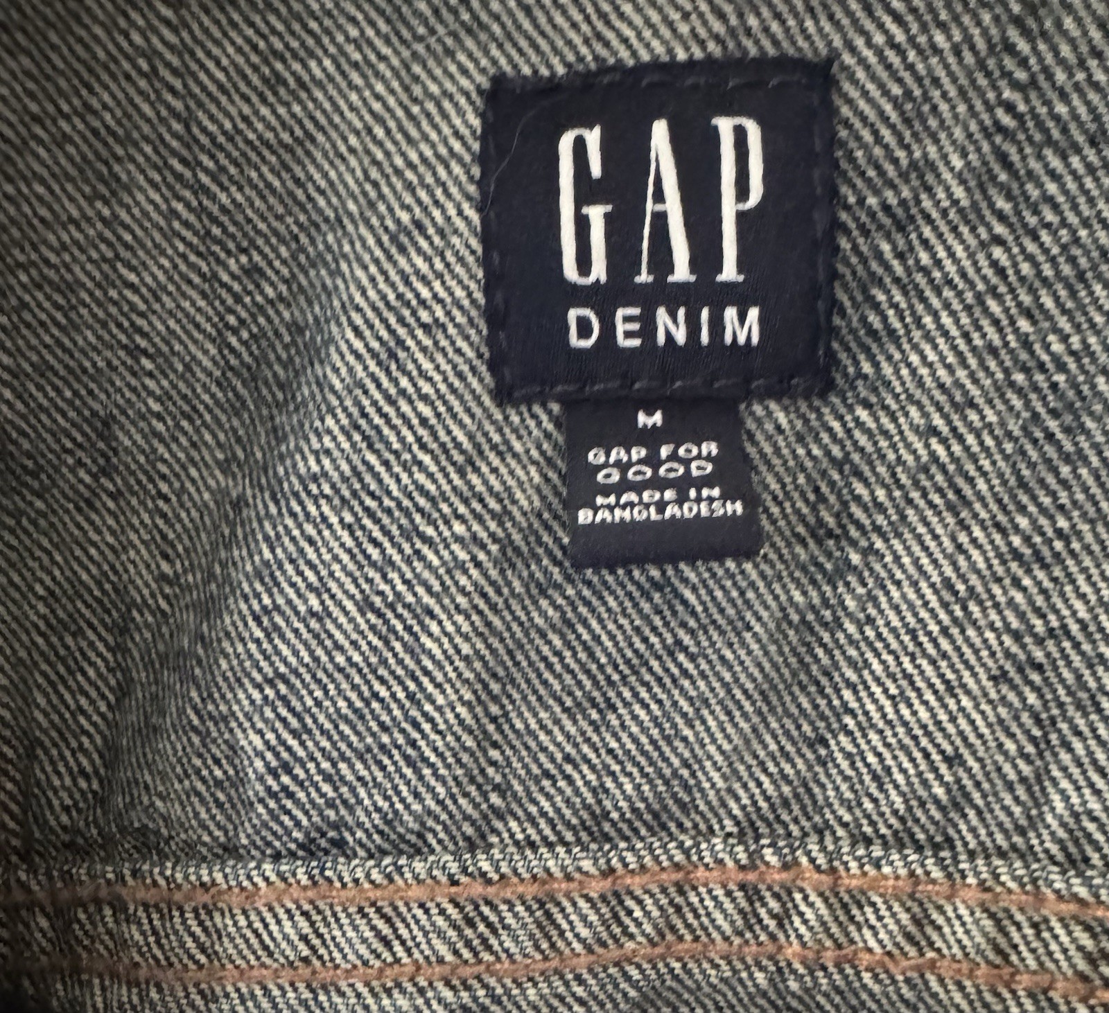 Gap Denim  Jean Jacket Patchwork Womens Medium Bu… - image 3