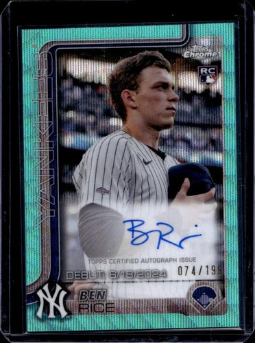 2025 Topps Chrome Ben Rice RAW