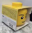 NEW LEGO Mini Storage Head, Yellow, Smiling Face 4.01" x 4.52" — photo 3