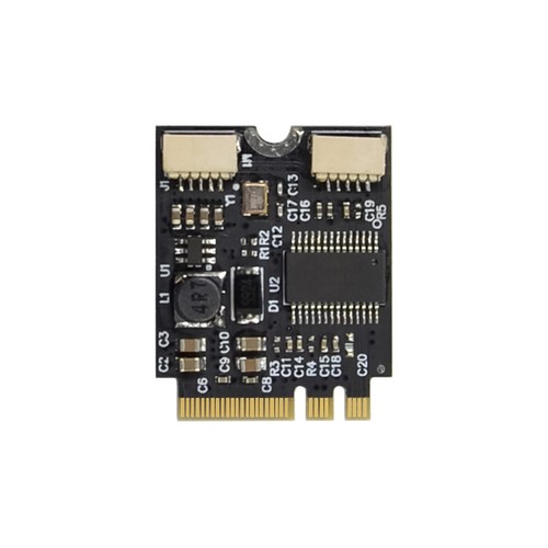 M.2 A+E Key M.2 A+E to GL850 2-Port Industrial Control Conversion Card V2B33590 - Afbeelding 4 van 6