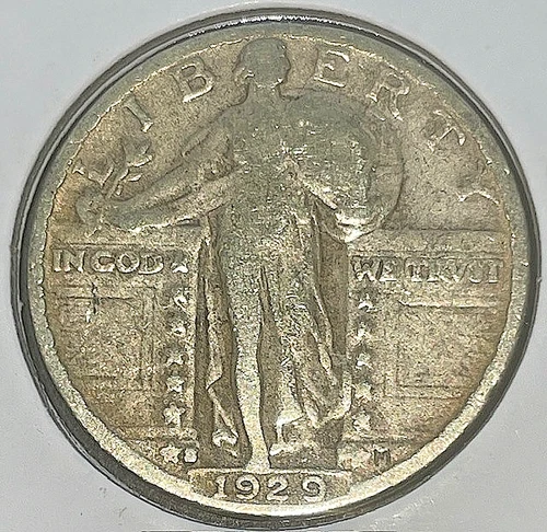 1929-S Standing Liberty Silver Quarter 25C - San Francisco Mint - Priced to Go.