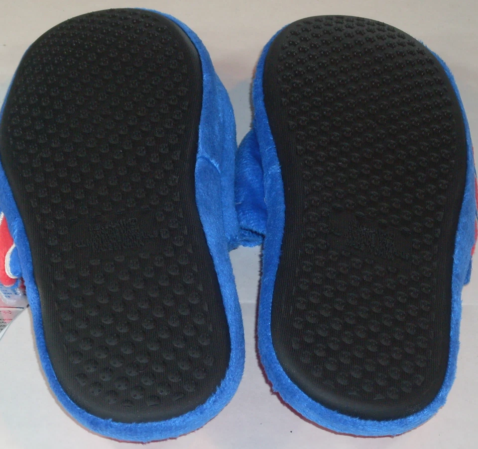 NHL New York Rangers Stripe Logo Dot Sole Slippers Size XL by FOCO - Image 4 of 4