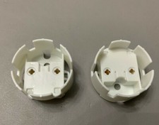 2 x T8 Lampholder Push fit lamp holder for use with T8 Flourescent 1inch tubes