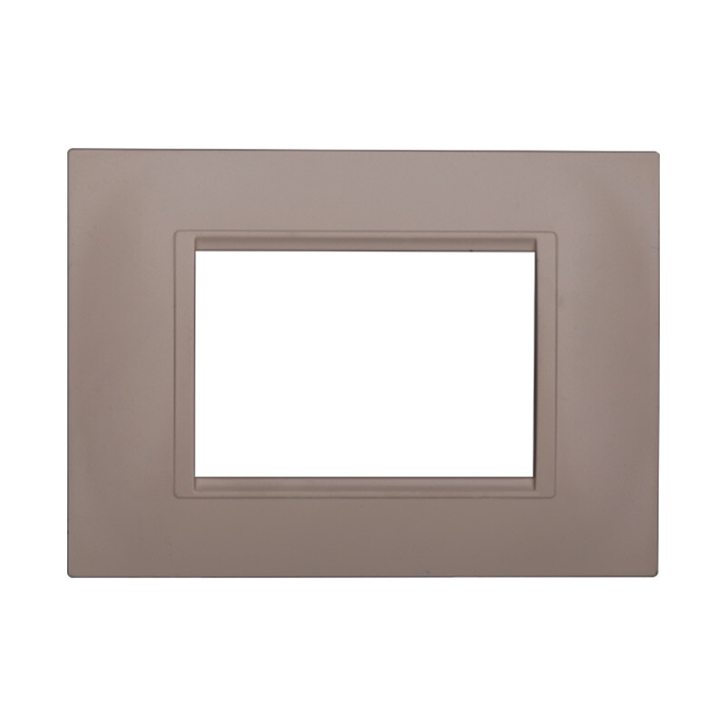 Ettroit Serie Space Placca 503 3P Moduli Quadra Sabbia Compatibile Living LN8930