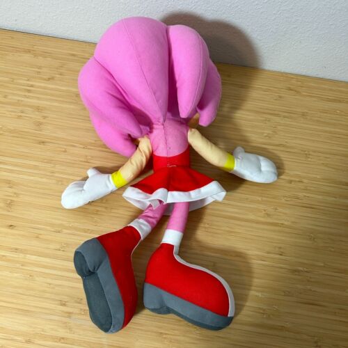 Toy Factory Sonic the Hedgehog 18" Moderno Amy Sega Peluche Lrg Muñeca 2020 RARO DIFÍCIL DE ENCONTRAR - Imagen 2 de 9