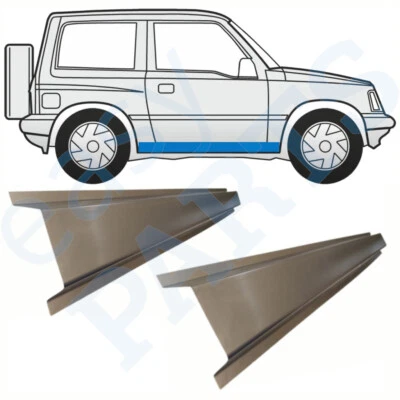 SUZUKI VITARA 1988-1998 Tôle de Réparation de Seuil intérieur / Paire - Photo 1/2