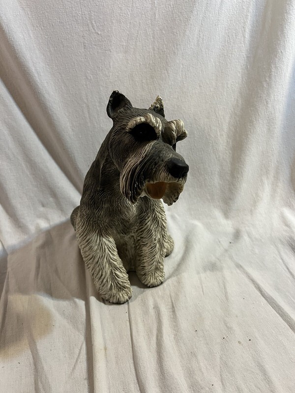 Vintage 1986 SCHNAUZER # 506 Scottie Dog Statue UNIVERSAL STATUARY 12" x 8"