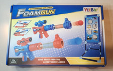 Yeebay Foam Gun Kids Shooting Game Toy Set 2 Pump Air Guns Targets 24 Foam Balls
