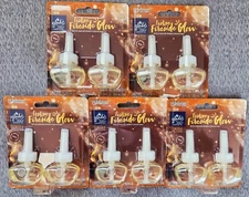 10 NEW GLADE Festive Fireside Glow Plug-in OIL REFILLS Scented Oil Air Freshener