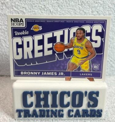 2024-25 Panini NBA Hoops Basketball Greetings Bronny James Jr #6