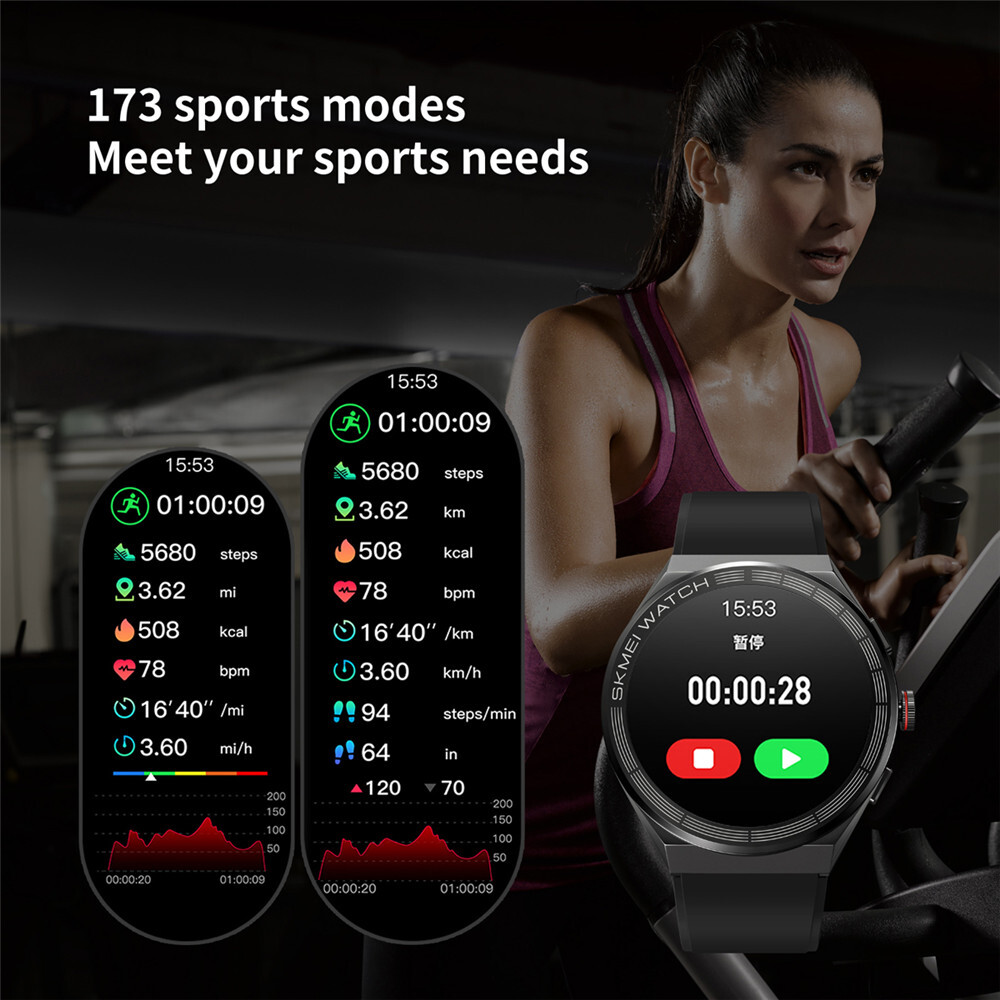 SKMEI Smart Watch Men Sport Watch Heart Rate Calorie Tracker Outdoor Smartwatch