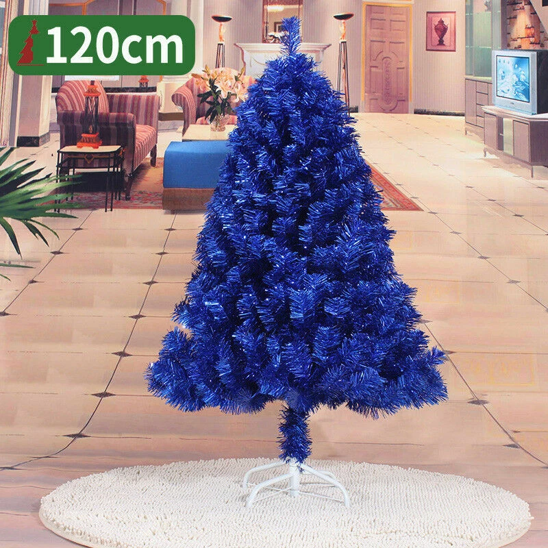 Blue Artificial Christmas Tree Brooch lots Undecorated Xmas Tree 2 3 4 5 6 7 8FT - Image 4 of 4